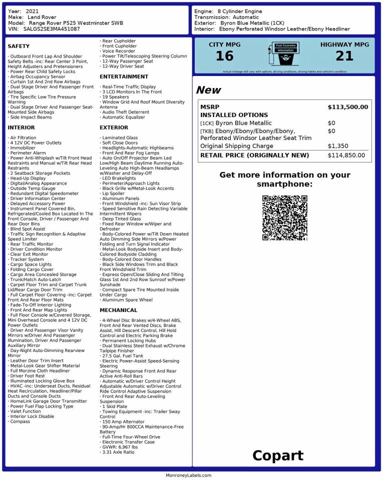 Land Rover Range Rover Westminster Edition Image 4