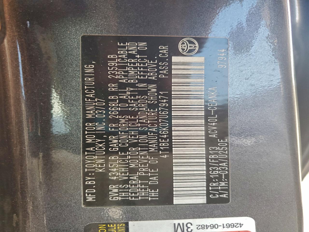 Toyota Camry Ce Image 10