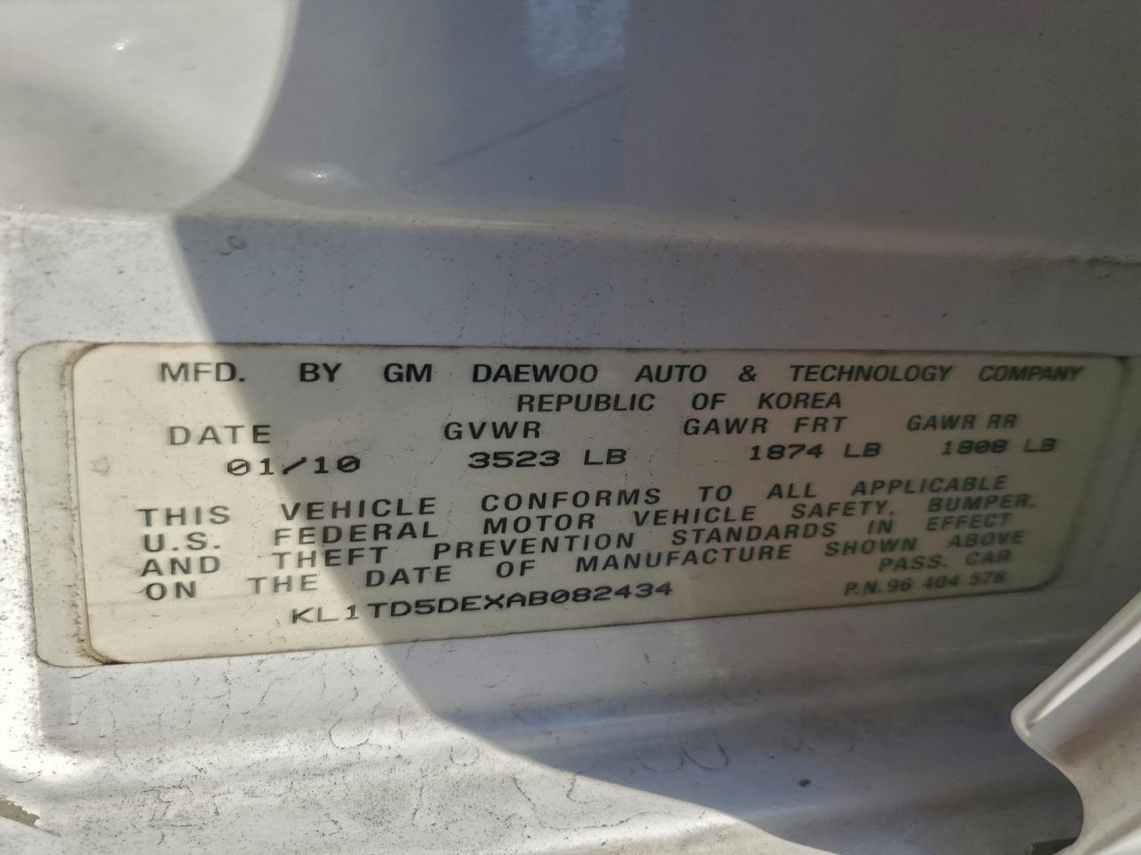 Chevrolet Aveo Ls Image 9