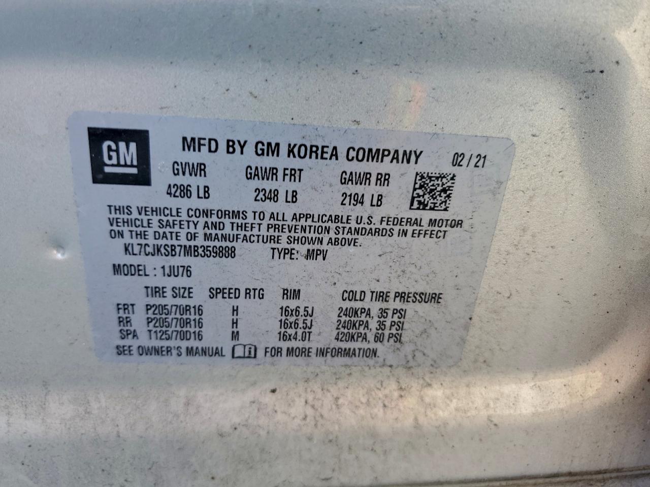 Chevrolet Trax Ls Image 12