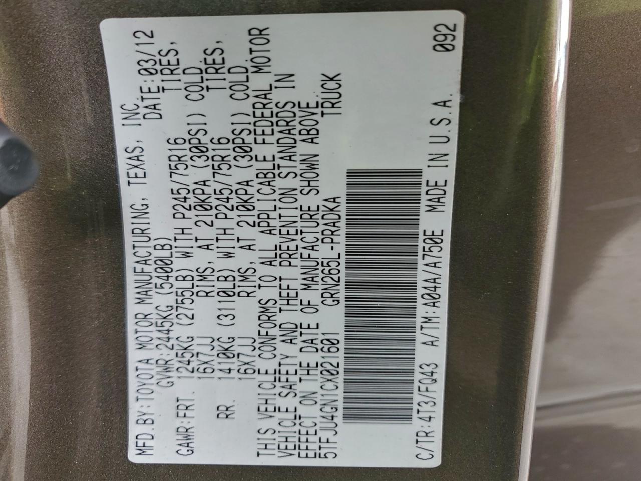 Toyota Tacoma Double Cab Prerunner Image 10