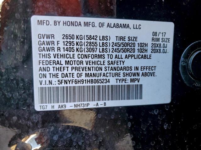 Honda Pilot Touring Image 10