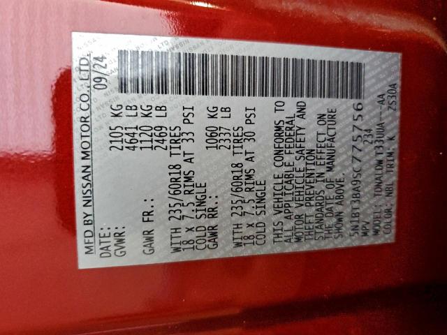 Nissan Rogue Sv Image 9