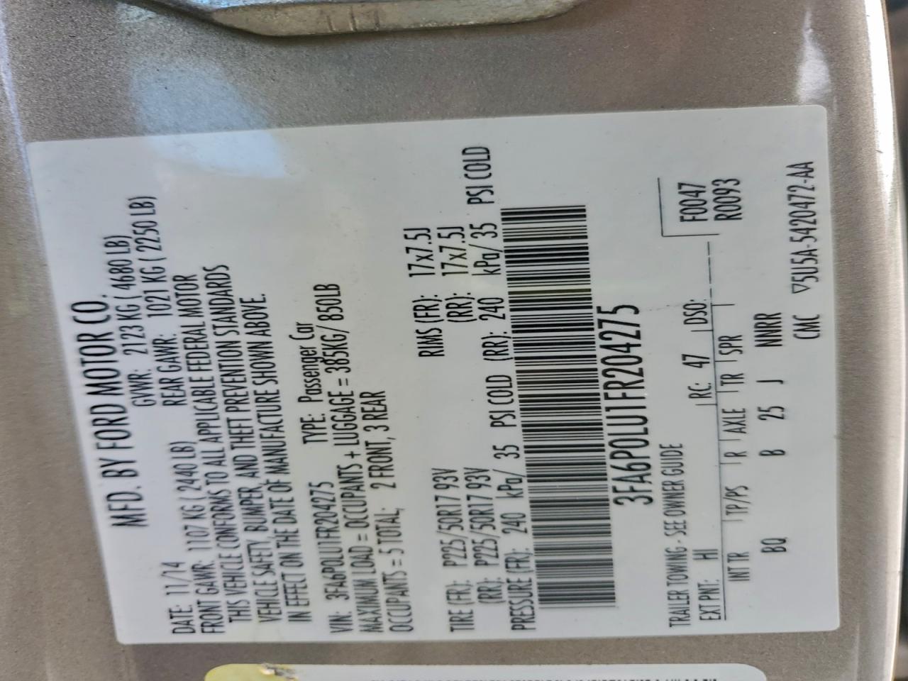 Ford Fusion Se Hybrid Image 10