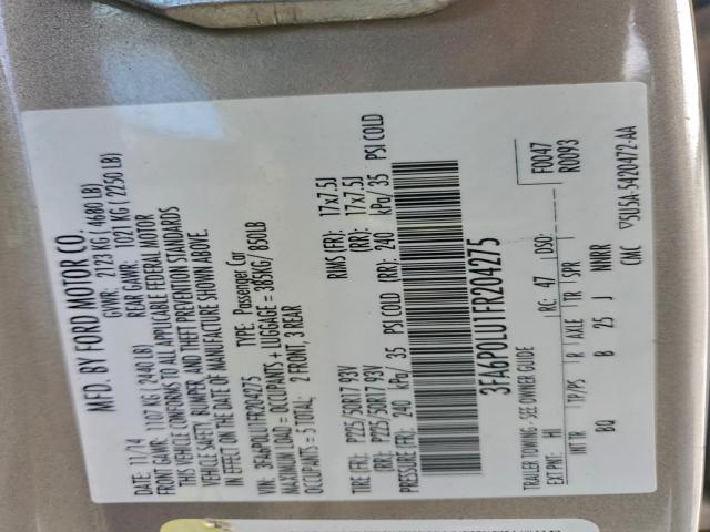 Ford Fusion Se Hybrid Image 10