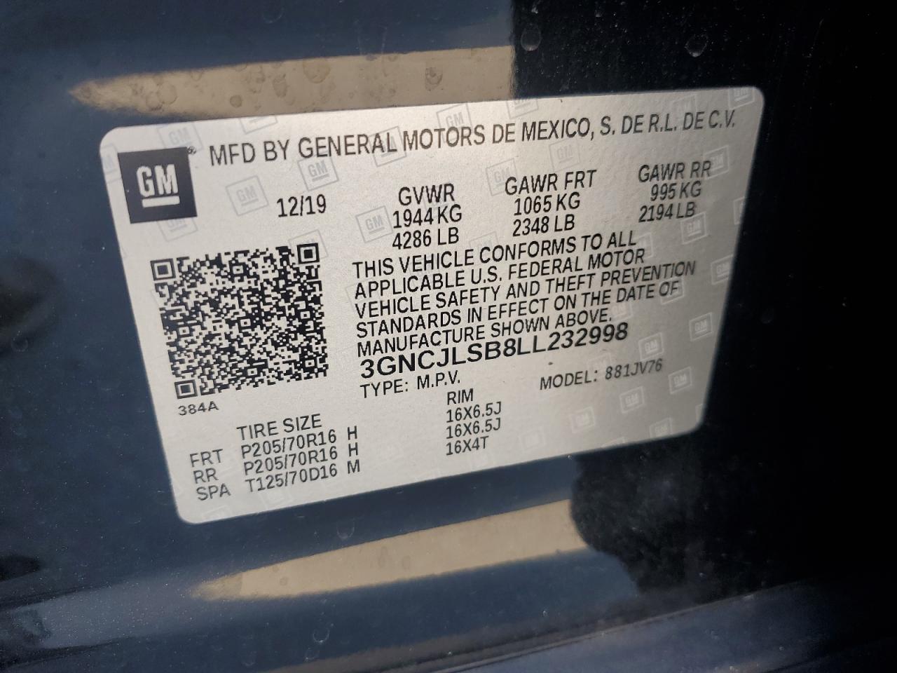 Chevrolet Trax 1lt Image 12