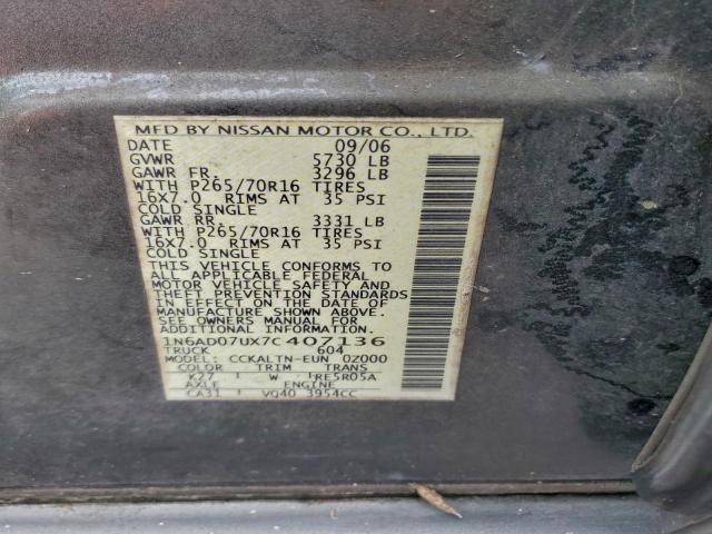 Nissan Frontier Crew Cab Le Image 10