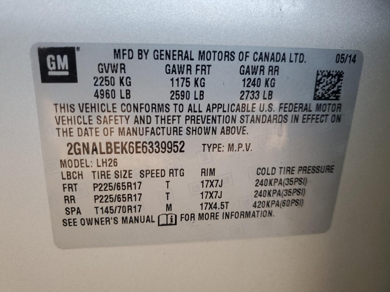 Chevrolet Equinox Lt Image 10