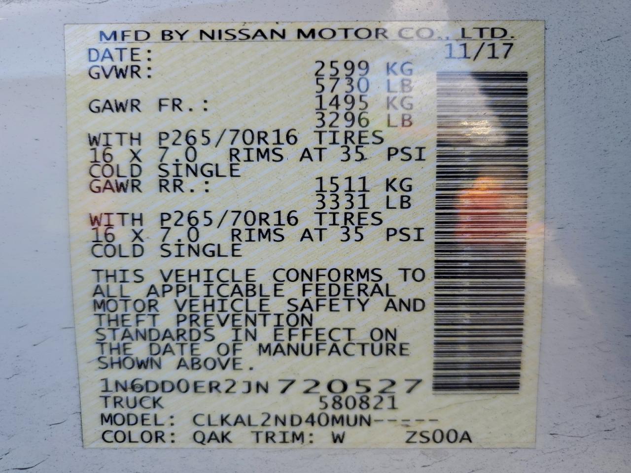 Nissan Frontier S Image 5