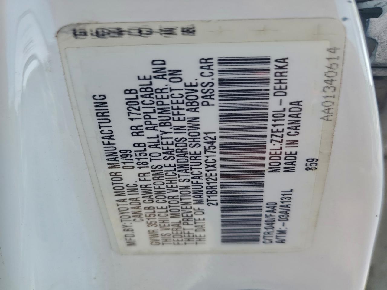 Toyota Corolla Ve Image 10