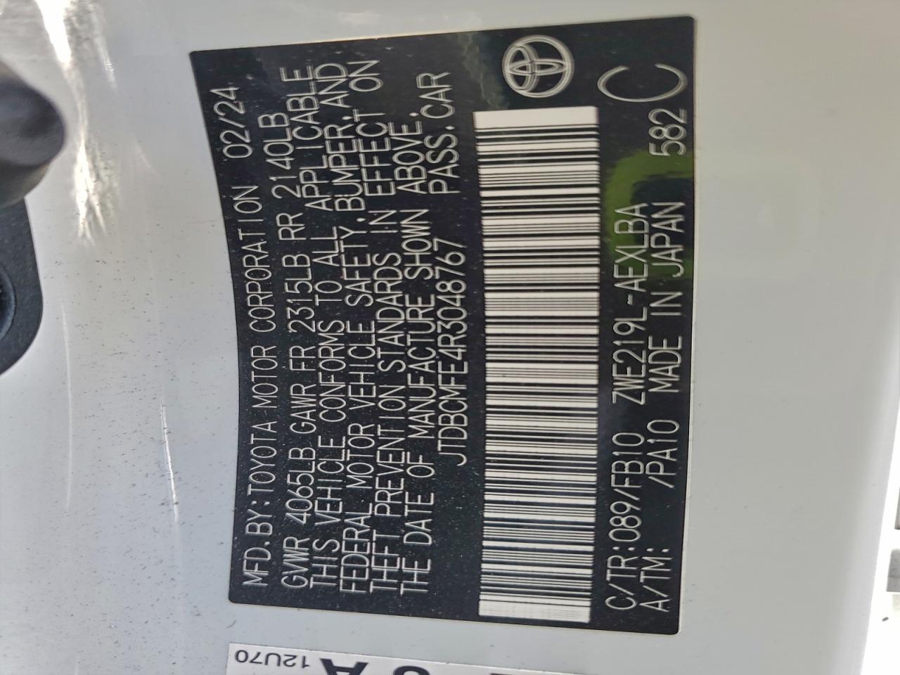 Toyota Corolla Le Image 5