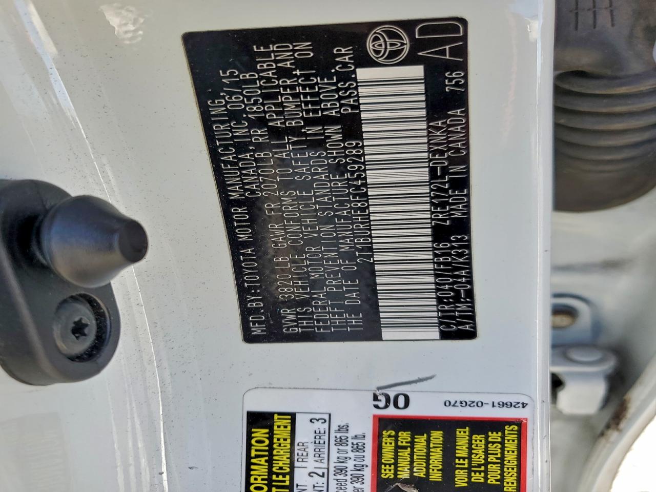 Toyota Corolla L Image 8